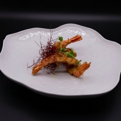 GAMBERI SALE, PEPE E LIME*